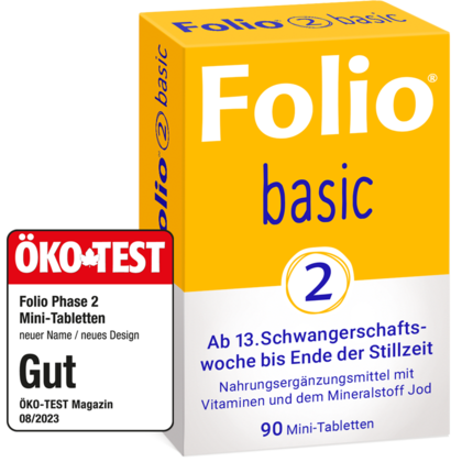 Packshot Folio Basic 2: Folsäure, ohne Hintergrund rechts