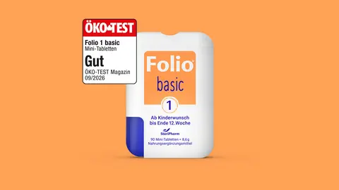 Packshot Folio 1 basic Klickspender mit 90 Mini-Tabletten
