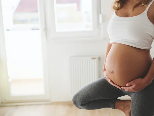 Sportliche Betätigung einer schwangeren Frau