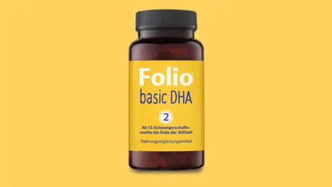 Packshot Folio Basic 2: Folsäure, gelber Hintergrund