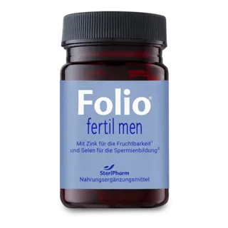 Packshot Folio fertil men Folsäure