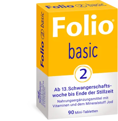 Packshot Folio Basic 2: Folsäure, ohne Hintergrund rechts