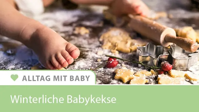 Winterliche Babykekse